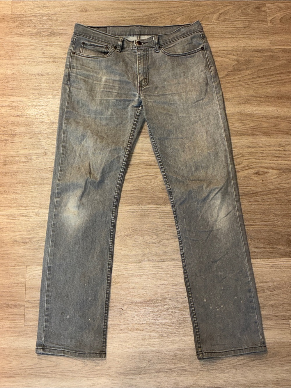 Levi’s 514 Men’s 34x36 Gray Straight Leg Jeans Faded Wash